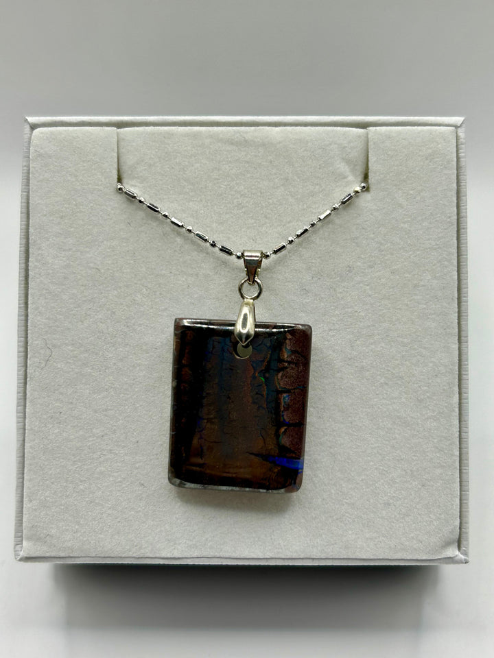 Australian Boulder Opal Pendant Sterling Silver Setting EOFY Sale Pendant aopal 