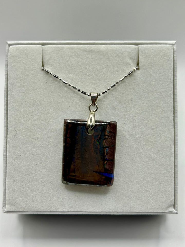 Australian Boulder Opal Pendant Sterling Silver Setting EOFY Sale Pendant aopal 