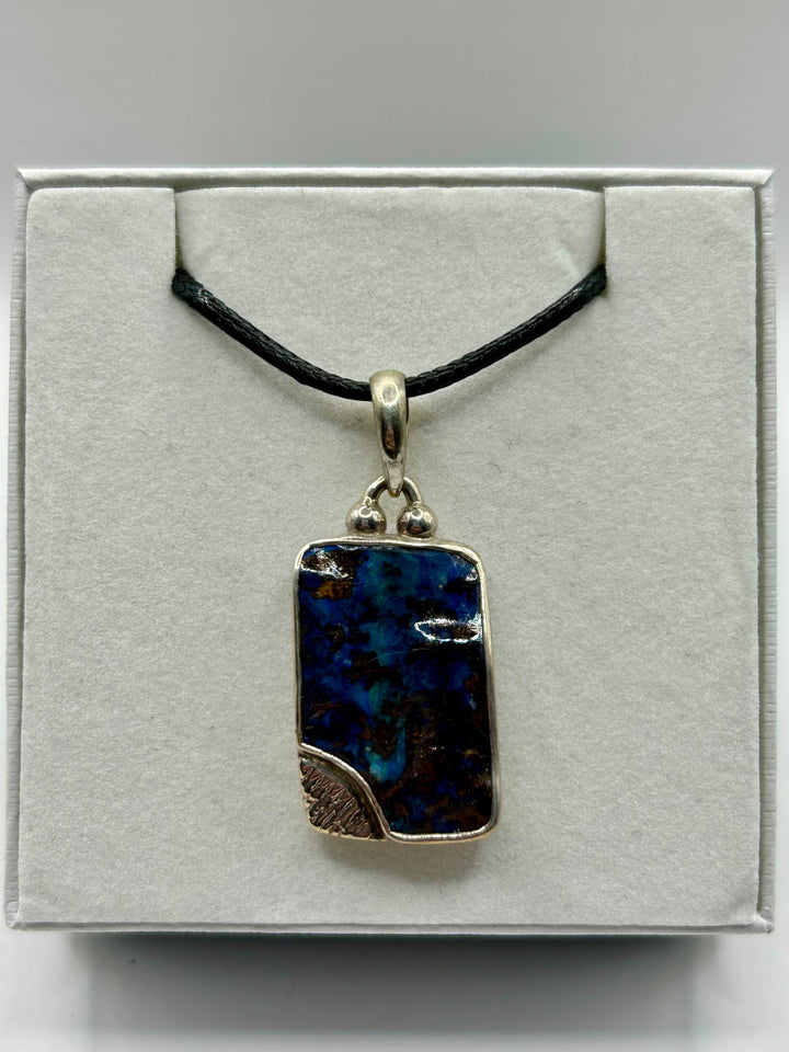 Australian Boulder Opal Pendant Sterling Silver Setting EOFY Sale Pendant aopal 