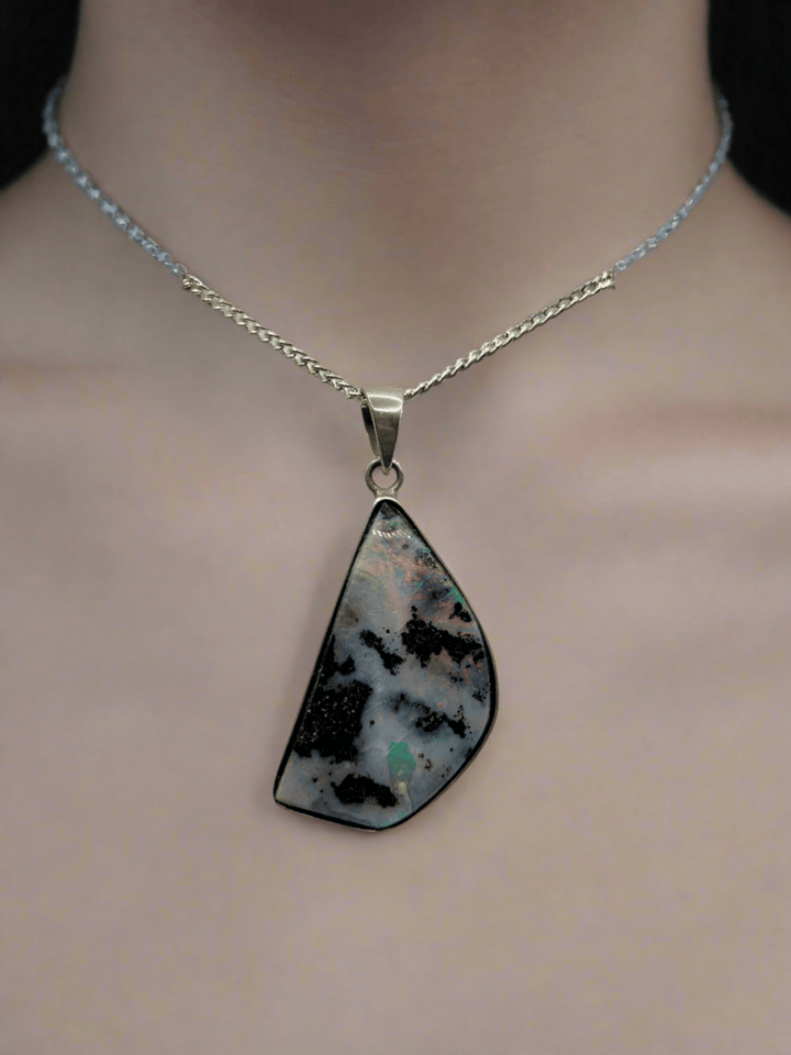 Australian Boulder Opal Pendant Sterling Silver Setting EOFY Sale Pendant aopal 