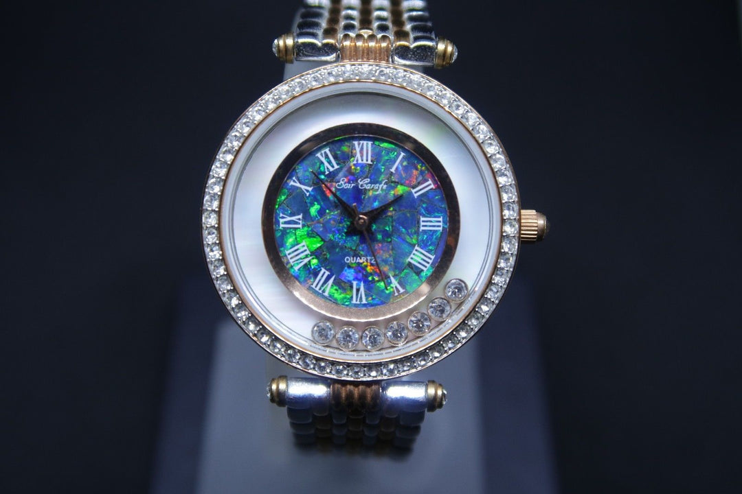 Australian Opal Mosaic Face Dress Watch Unisex Watches Australian Opal House 