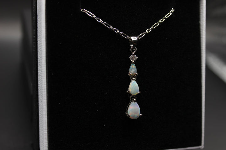 Australian Natural Solid Opal Pendant Sterling Silver Setting Pendant Australian Opal House 