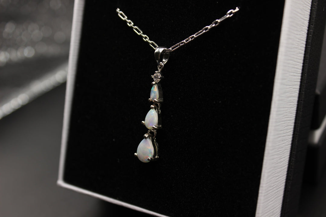 Australian Natural Solid Opal Pendant Sterling Silver Setting Pendant Australian Opal House 