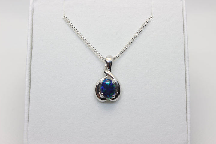 Australian Triplet Opal Pendant in Sterling Silver Setting Pendant Australian Opal House 