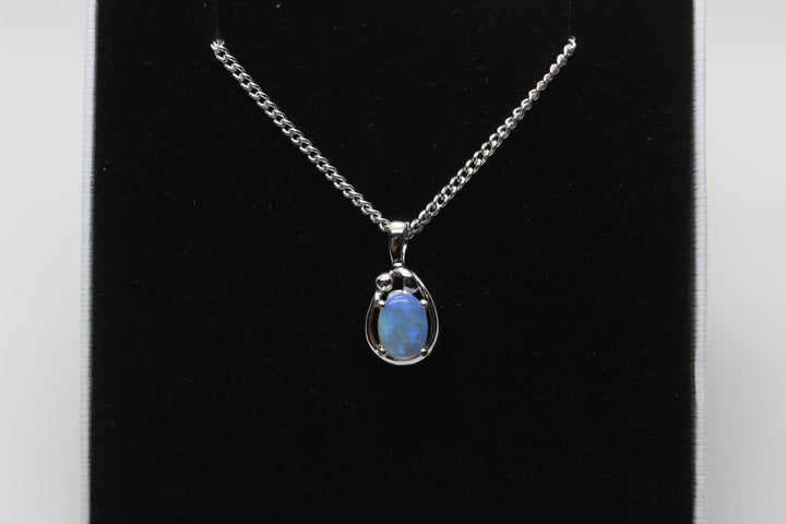 Australian Natural Solid Crystal Opal Pendant Sterling Silver Setting Pendant Australian Opal House 