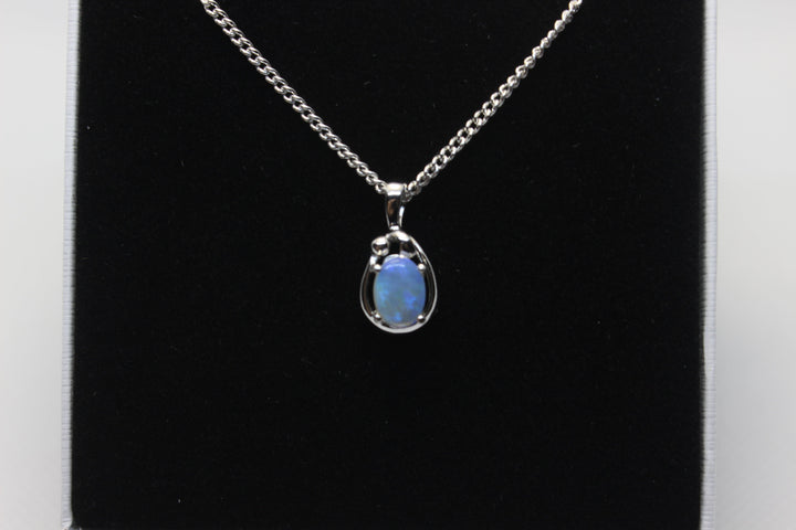 Australian Natural Solid Crystal Opal Pendant Sterling Silver Setting Pendant Australian Opal House 