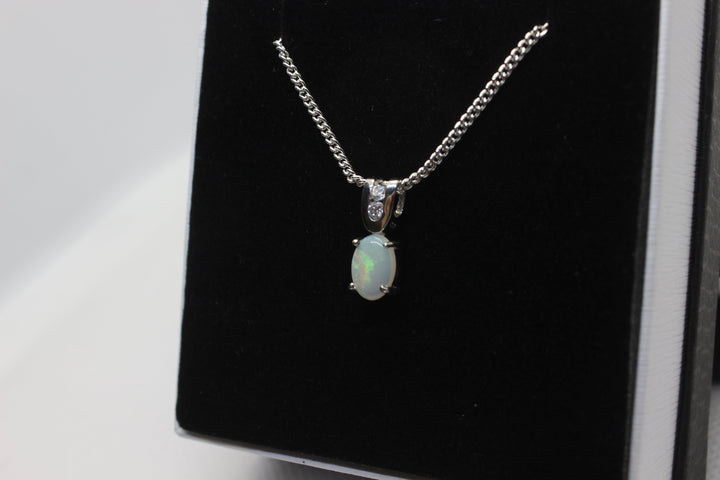 Australian Natural Solid Opal Pendant Sterling Silver Setting Pendant Australian Opal House 