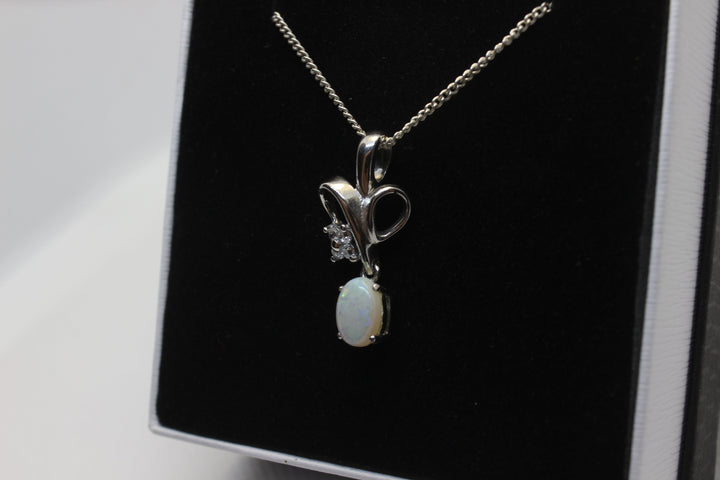 Australian Natural Solid Crystal Opal Pendant Sterling Silver Setting Pendant Australian Opal House 