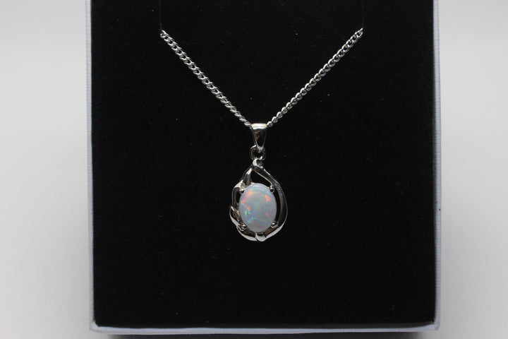 Australian Natural Solid Crystal Opal Pendant Sterling Silver Setting SOLD OUT Pendant Australian Opal House 