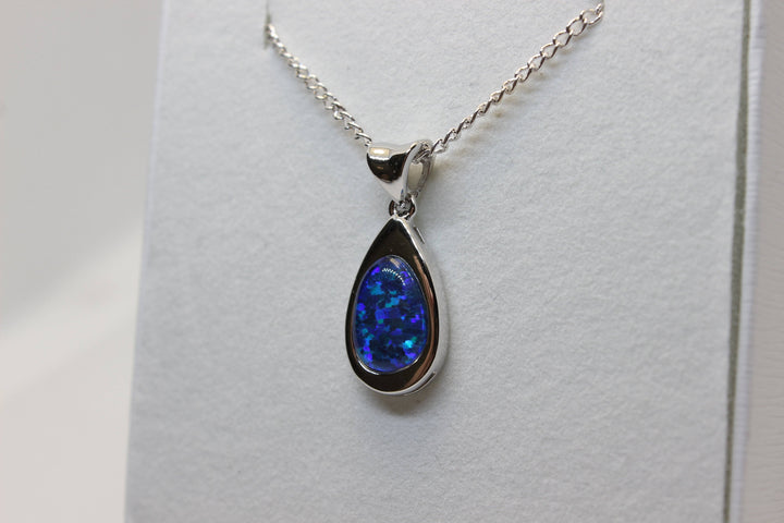 Australian Triplet Opal Pendant in Sterling Silver Setting Pendant Australian Opal House 