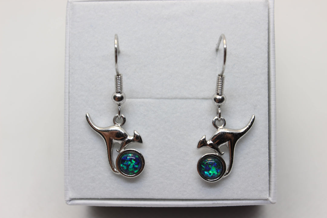 Australian Triplet Opal Earring in Sterling Silver Setting Pendant Australian Opal House 