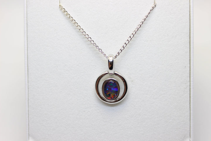 Portal Pendant Australian Opal House Fire 