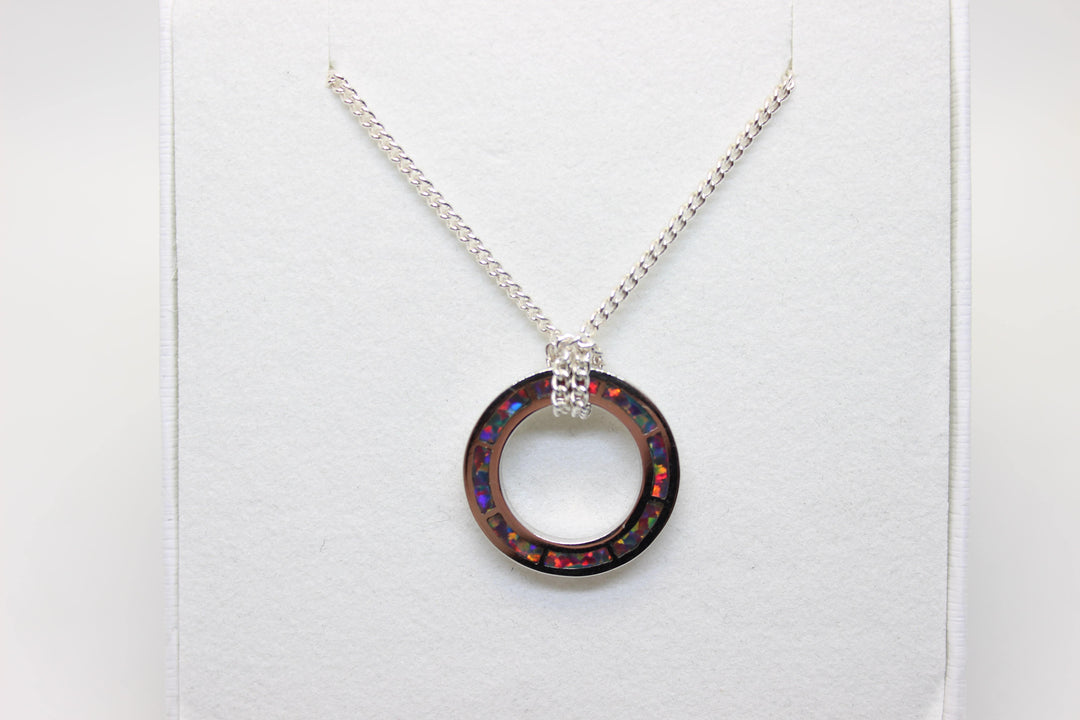 Circle of Fire Pendant Australian Opal House 