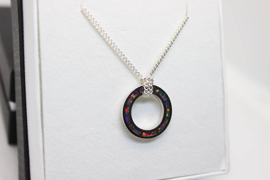 Circle of Fire Pendant Australian Opal House 