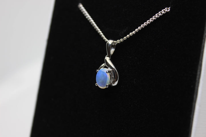 Australian Natural Solid Crystal Opal Pendant Sterling Silver Setting Pendant Australian Opal House 