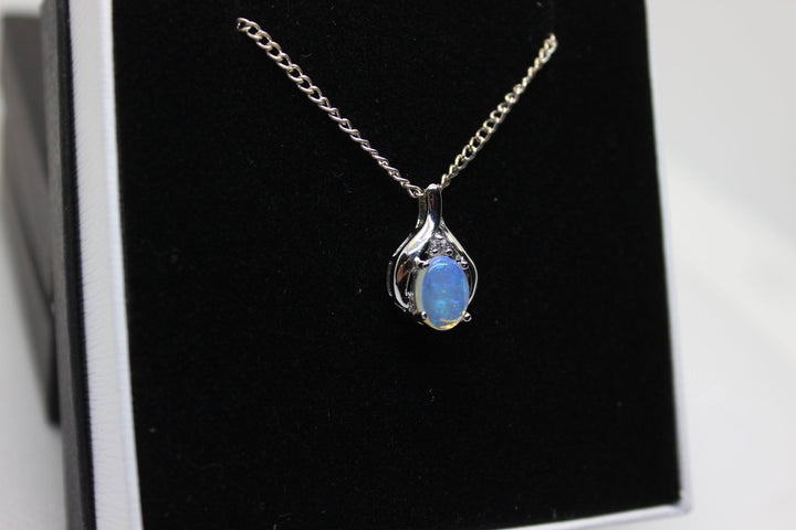 Australian Natural Solid Opal Pendant Sterling Silver Setting Pendant Australian Opal House 