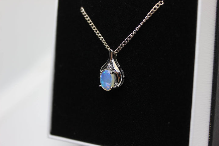 Australian Natural Solid Opal Pendant Sterling Silver Setting Pendant Australian Opal House 