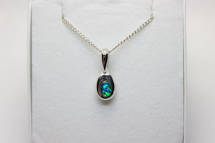 Tear Drop Pendant Australian Opal House Green 