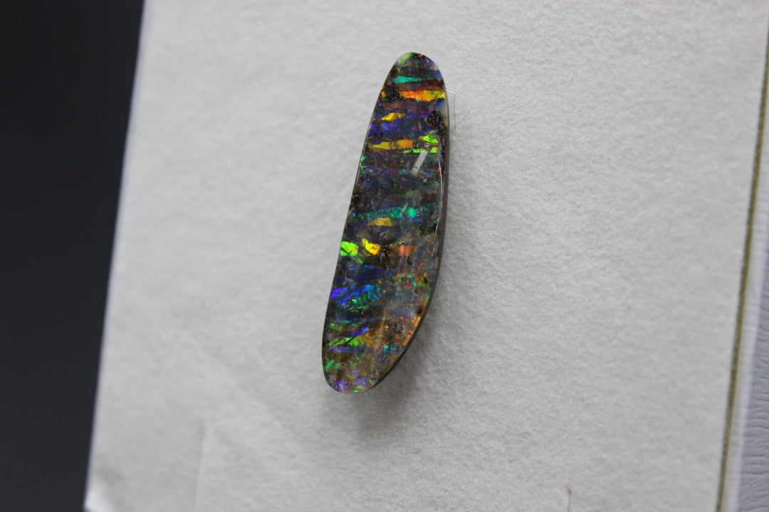 Australian Fire Black Opal Polished Stone 9.97ct Loose Stones Australian Opal House 