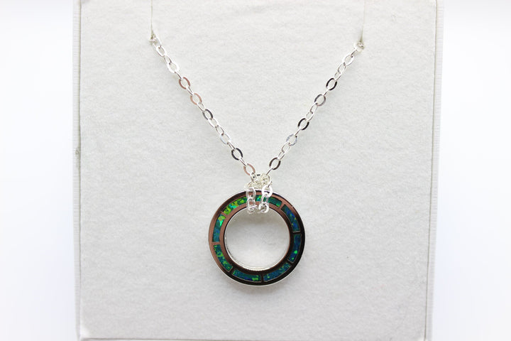 Circle of Opals Pendant Australian Opal House Green 